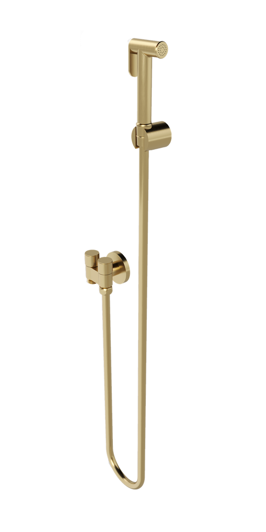 Zarah Bidet/Douche Spray with Dual Controller - Brushed Brass