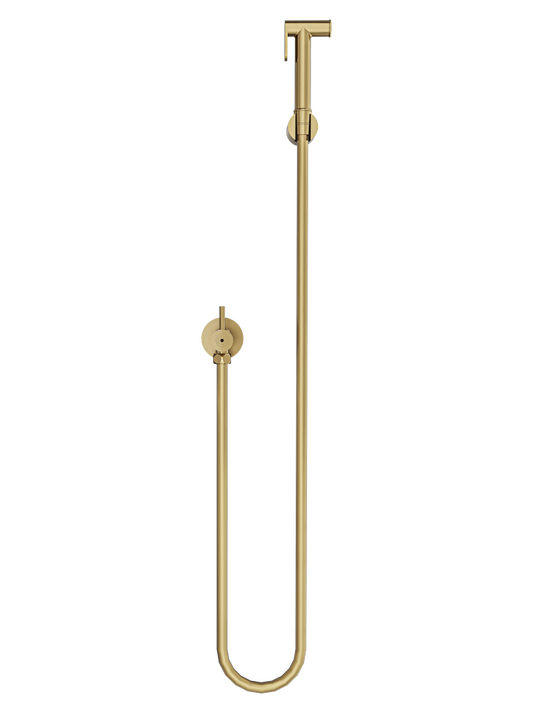 Zarah Bidet/Douche Spray with Single Controller - Brushed Brass