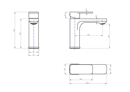 Zia Basin Mixer - Brushed Nickel