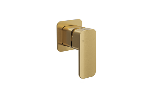 Zia Wall Mixer Trim Kit - Brushed Brass
