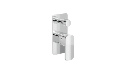 Zia 1-Plate Wall Mixer with Divertor Trim Kit - Chrome