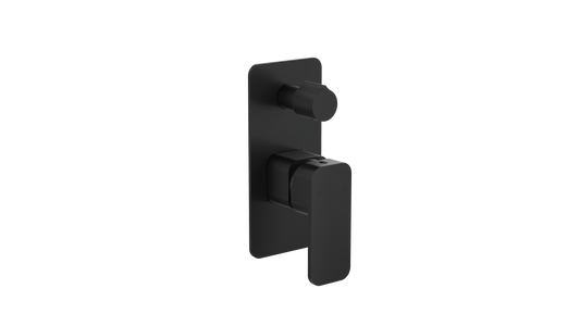 Zia Wall Mixer with Divertor - Matte Black