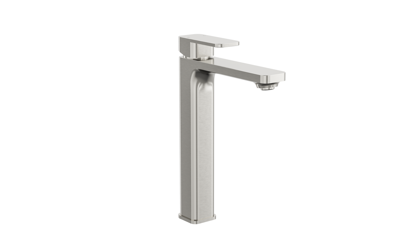Zia Tall Basin Mixer - Brushed Nickel