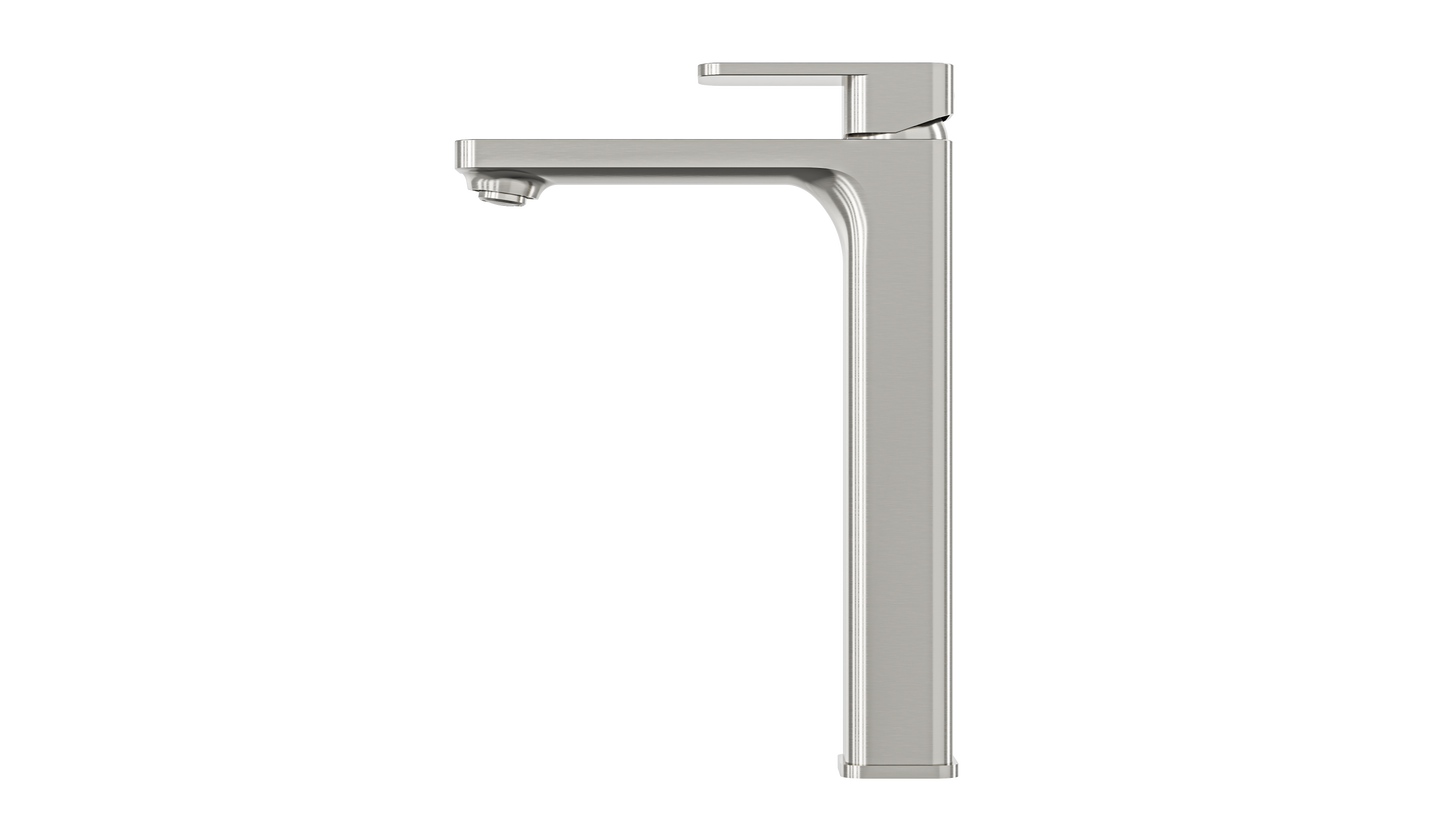 Zia Tall Basin Mixer - Brushed Nickel