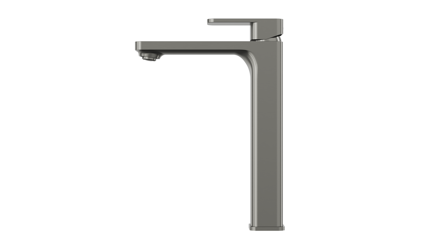 Zia Tall Basin Mixer - Gunmetal