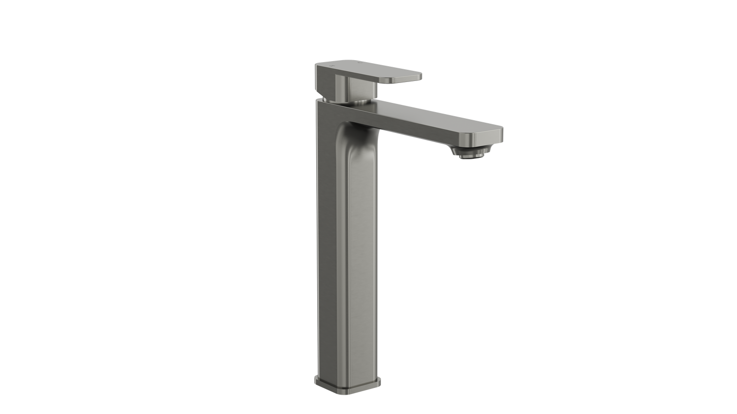 Zia Tall Basin Mixer - Gunmetal