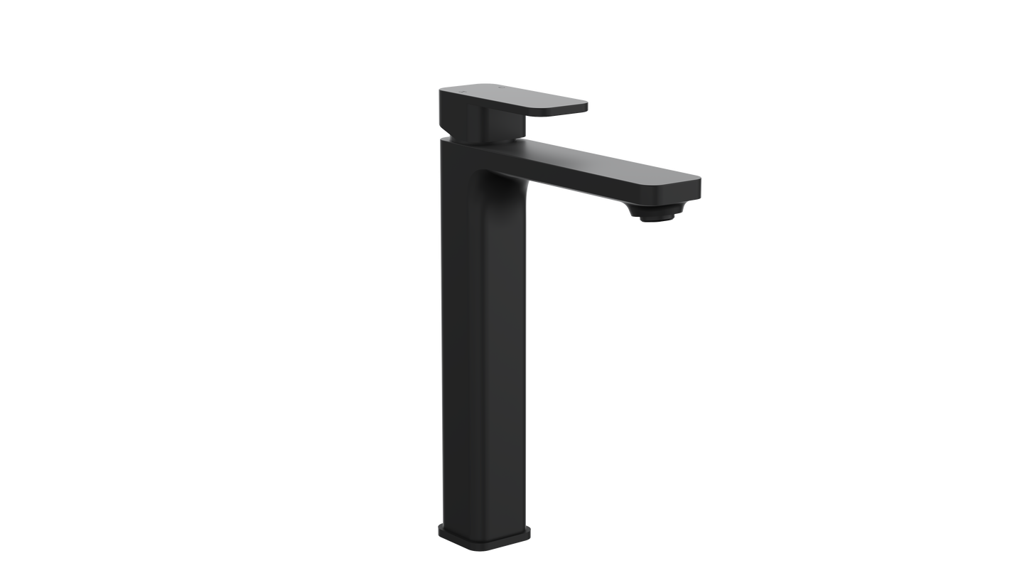 Zia Tall Basin Mixer - Matte Black