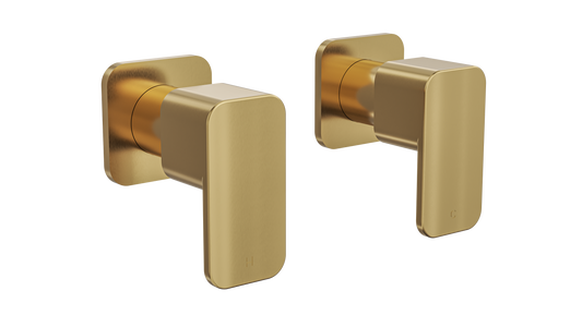 Zia Wall Top Assemblies - Brushed Brass