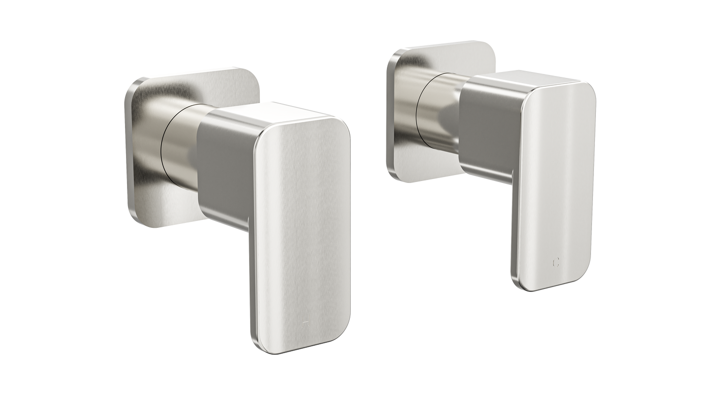 Zia Wall Top Assemblies - Brushed Nickel