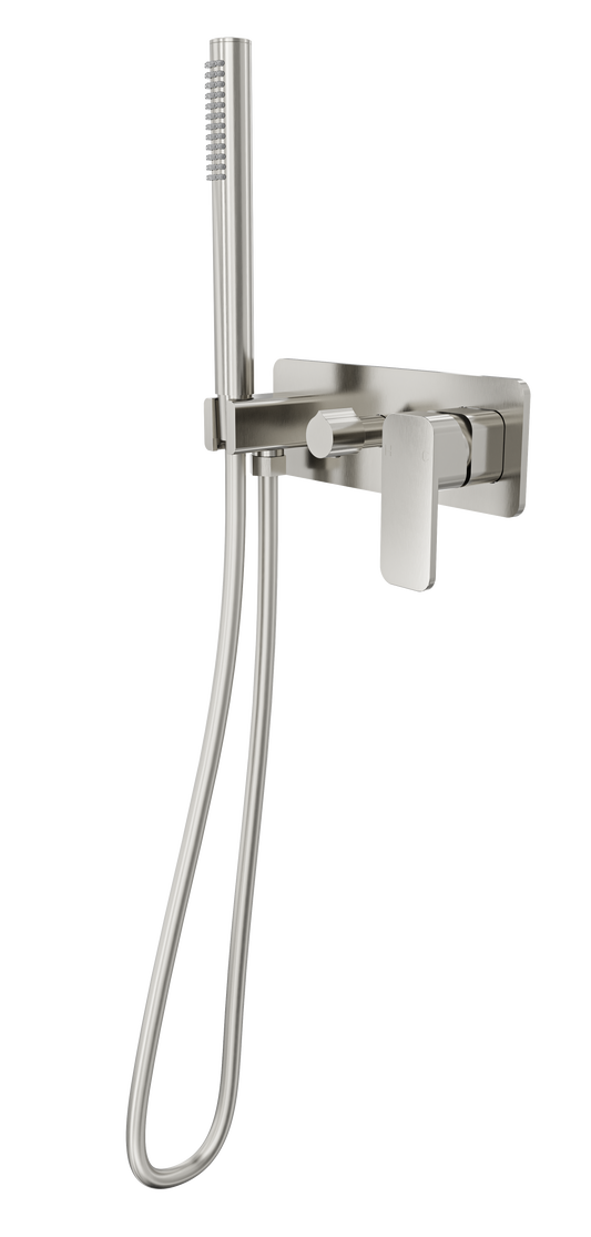 Zia Wall Mixer with Hand Shower - Brushed Nickel
