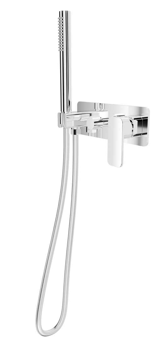 Zia Wall Mixer with Hand Shower - Chrome