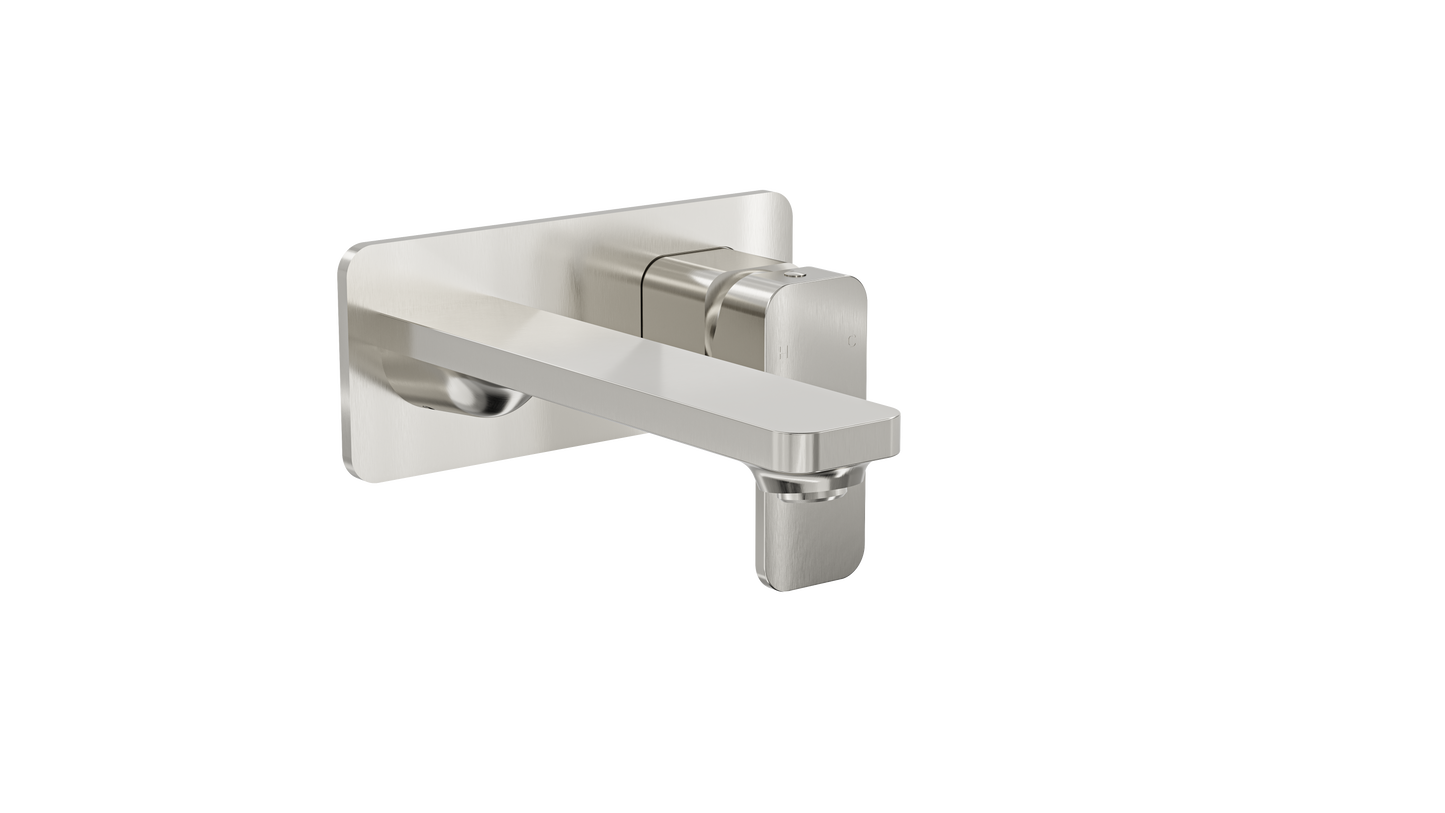 Zia Wall Basin or Bath Mixer - Brushed Nickel