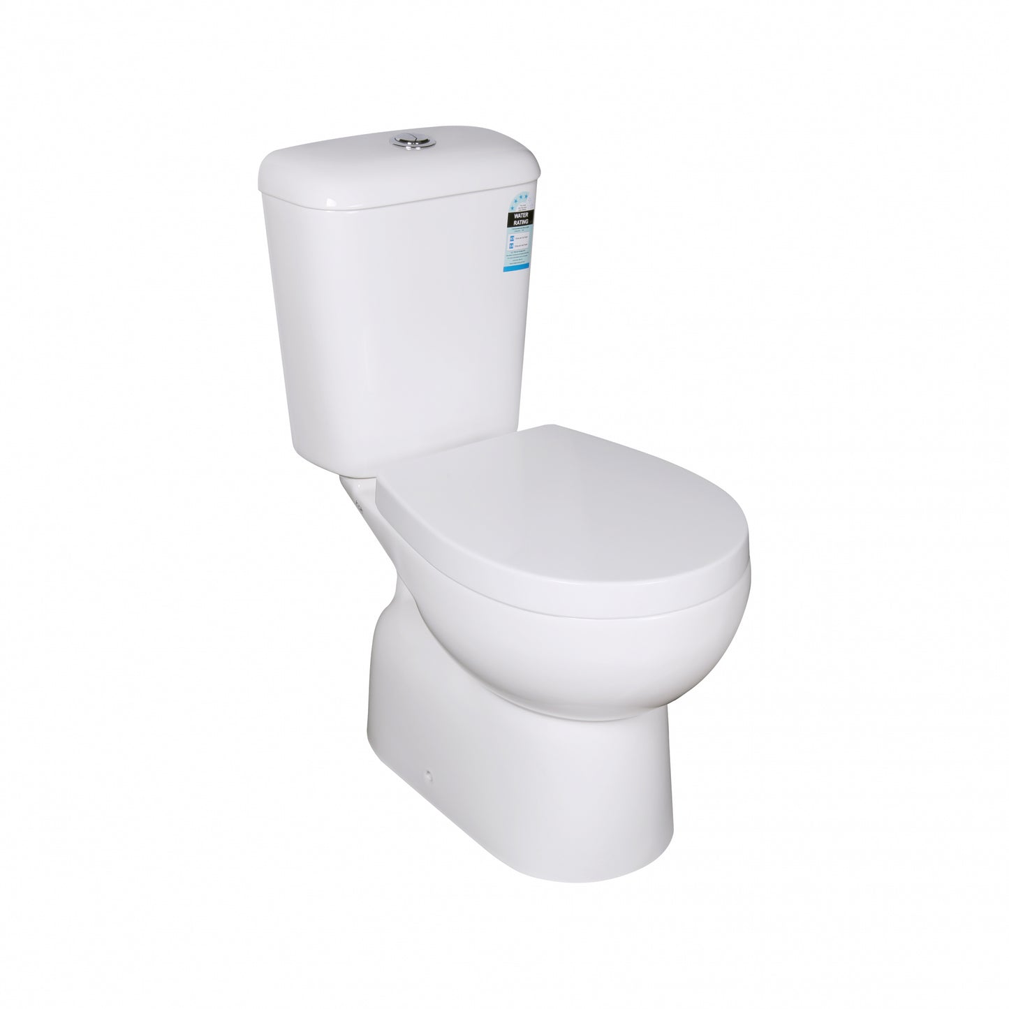Zion  Back-to-Wall Toilet Suite - Gloss White