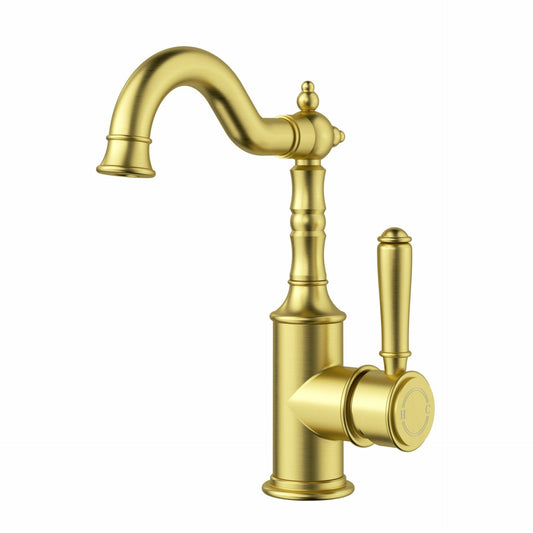 Clasico  Basin Mixer in Brushed Gold