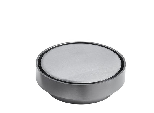 BATHEX Gunmetal Grey Round Tile Insert Floor Waste Shower Grate Drain (88mm outlet)