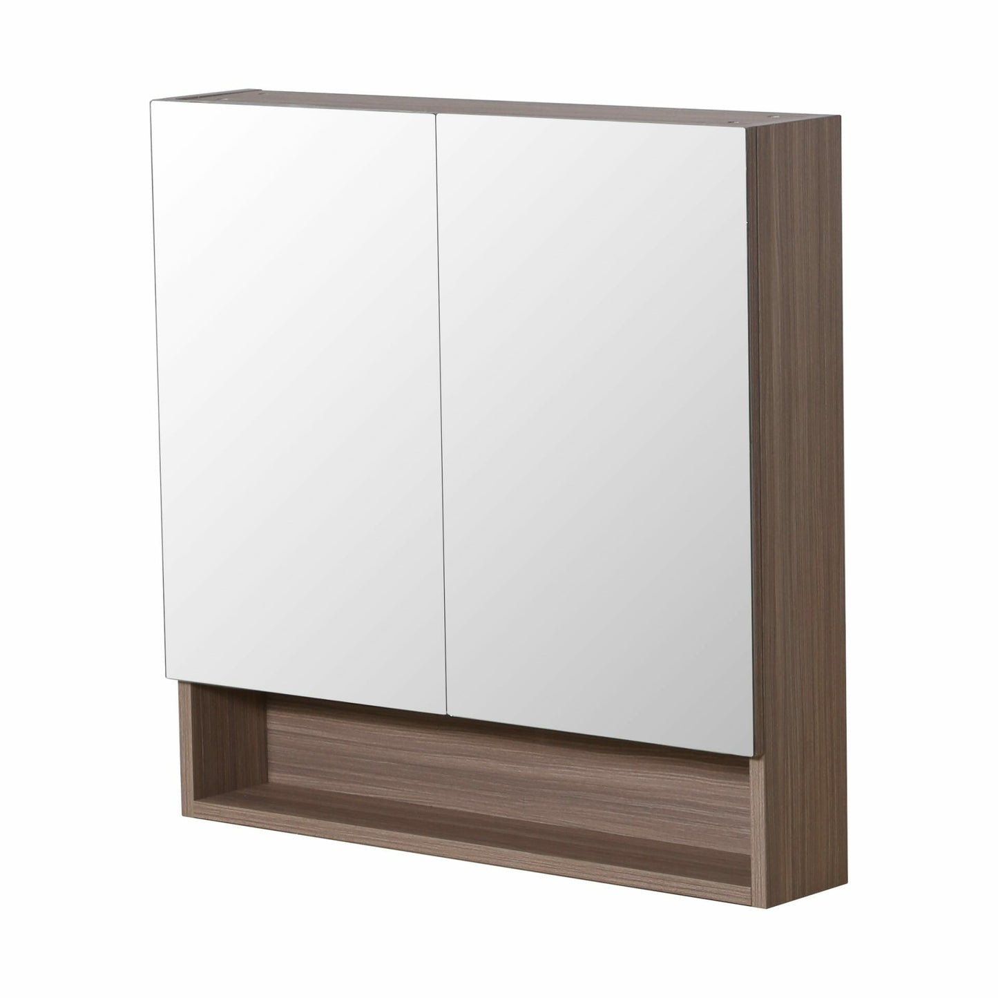 Stella Walnut Shaving Cabinet - Double   Doors - Oak - 750mm