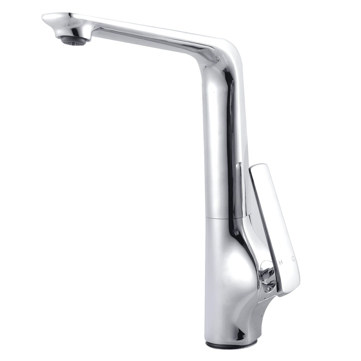 Esperia Chrome Solid Brass Tall Sink   Mixer Tap for kitchen