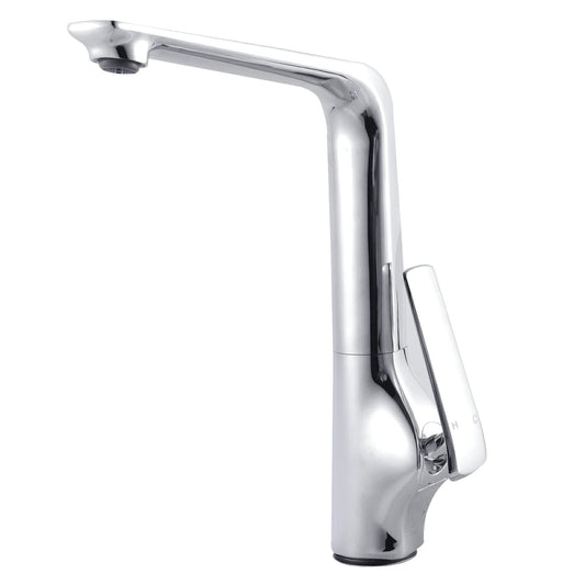 Esperia Chrome Solid Brass Tall Sink   Mixer Tap for kitchen