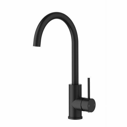 Otus Slimline Stainless Steel Sink Mixer - Matt Black