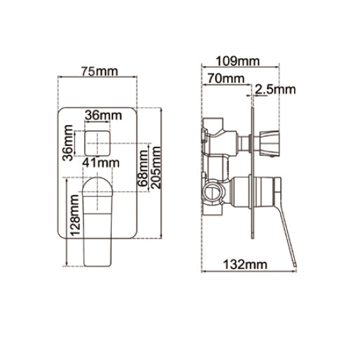 RUSHY Series BUGM0155-2.ST Trim Kit(match CLPD)