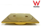 Brush Gold Clear Out Floor Waste Drain (100mm outlet)