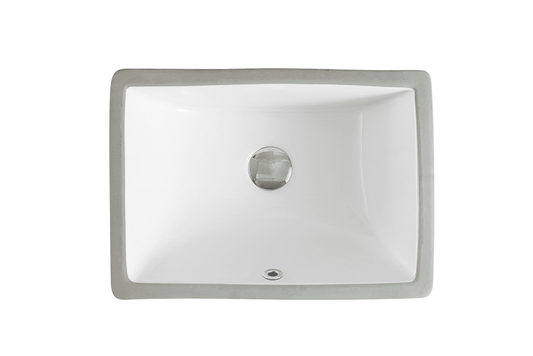 Undermount Ceramic Basin - Gloss White - Rectangle -  460mm