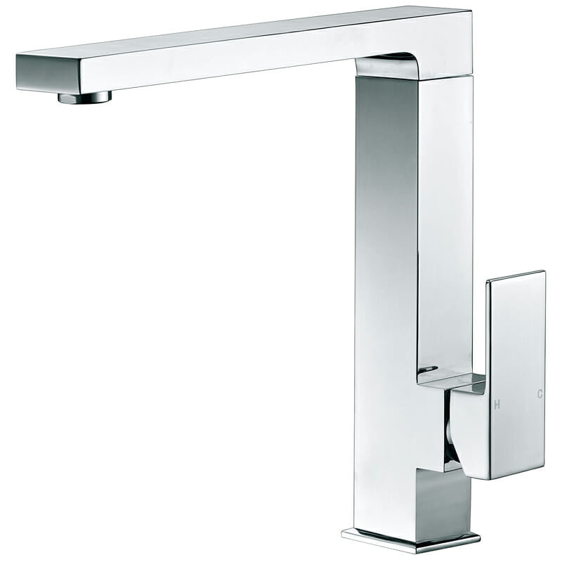 Rosa High Rise Square Sink Mixer - Chrome