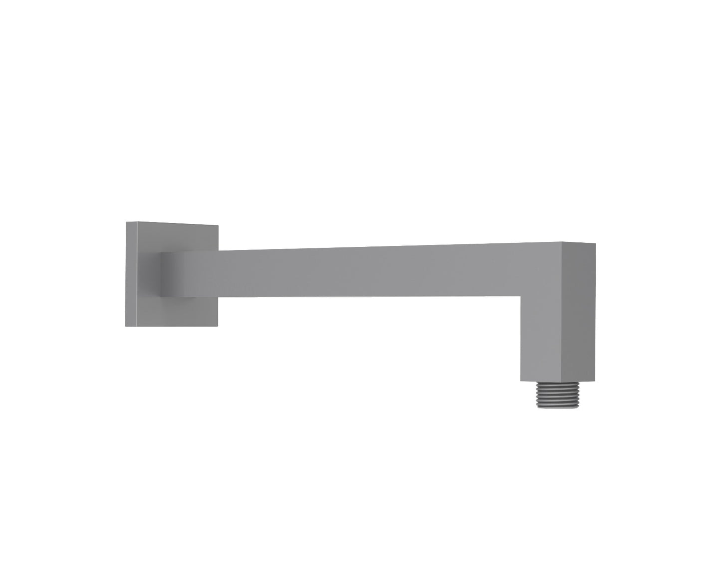 Square Shower Arm Horizontal Gunmetal 400mm