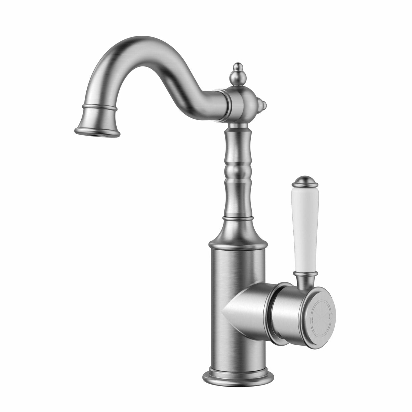 Clasico  Basin Mixer Ceramic handle  in Brushed Nickel