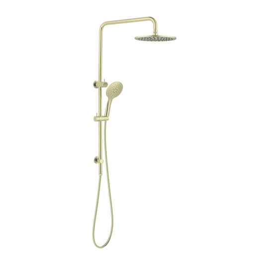 Nero Round Twin Shower Brushed Gold