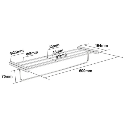Chrome Shower Shelf