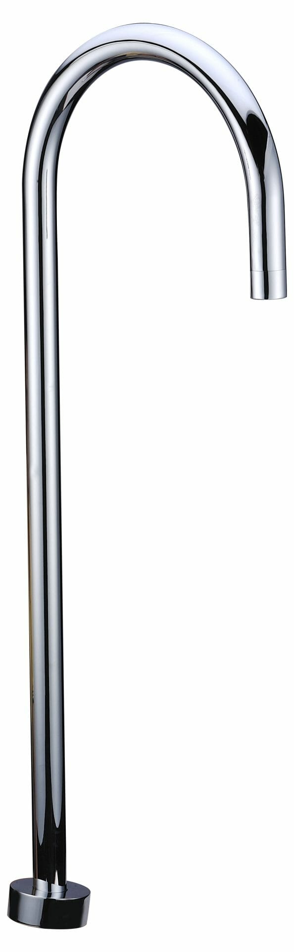 Yale Round Floor-mounted Bath Spout - Chrome