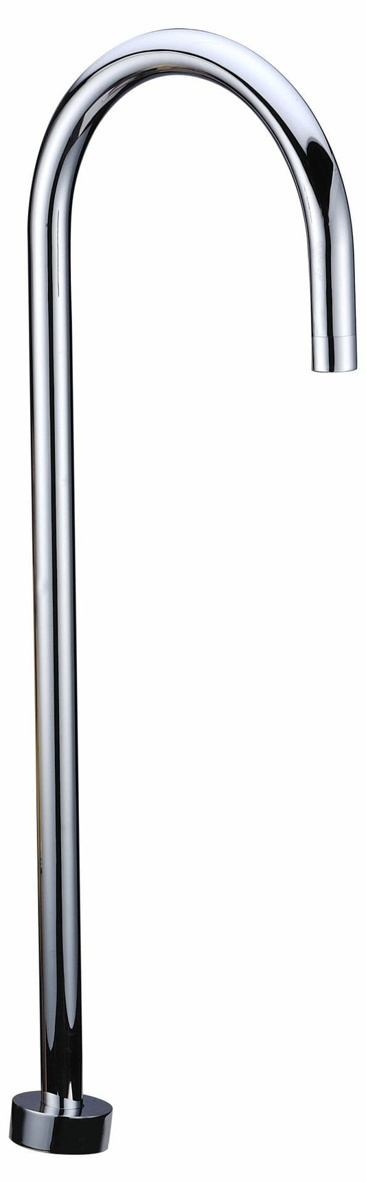 Yale Round Floor-mounted Bath Spout - Chrome