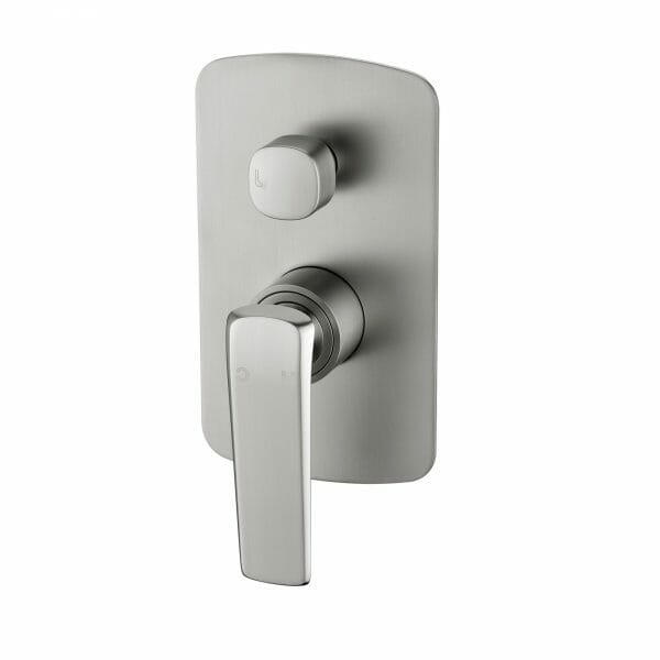 Esperia Brushed Nickel Wall Mixer with   Diverter