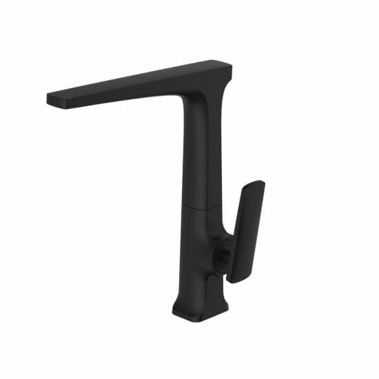 360? Swivel Black Kitchen Sink Mixer Tap