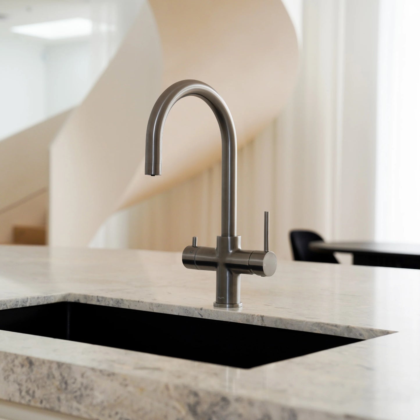 Alia 4-in-1 Instant Boiling and Chilled Filtered Water Tap - Gunmetal Grey