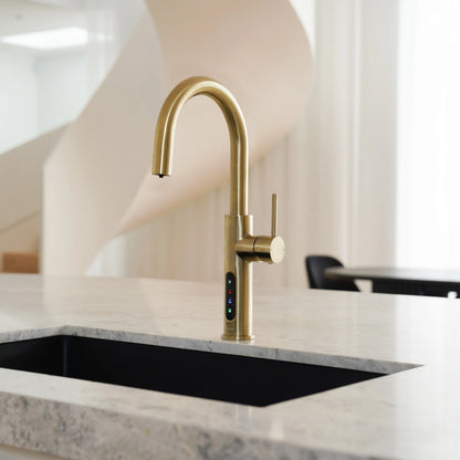 Alia X51 Instant Boiling Filtered Water Tap - Brushed Gold