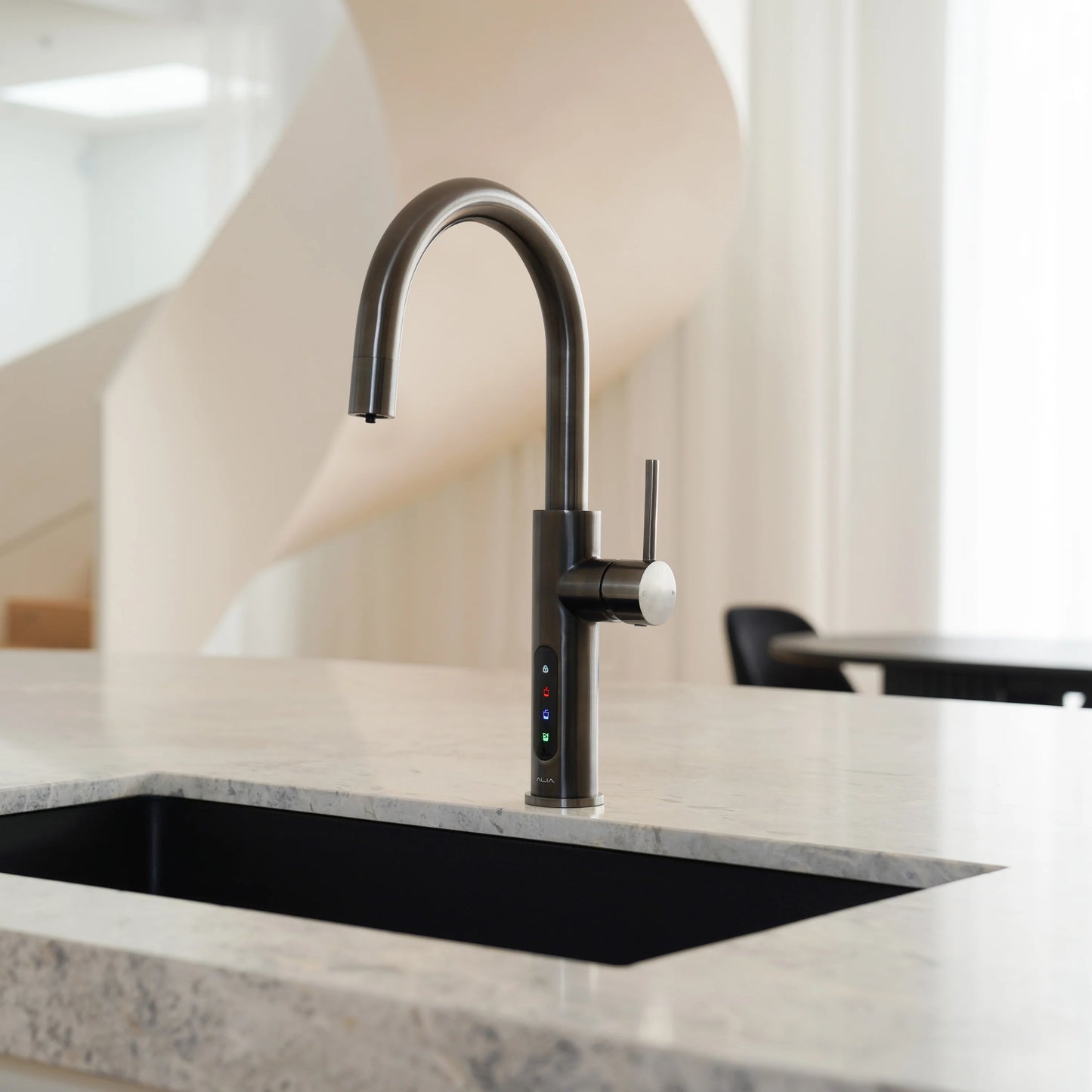 Alia X51 Instant Boiling and Chilled Filtered Water Tap - Gunmetal Grey