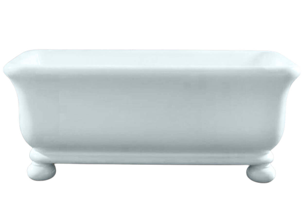Kirkham 180 TitanCast Solid Surface Bath With Ball Feet - Special Finish