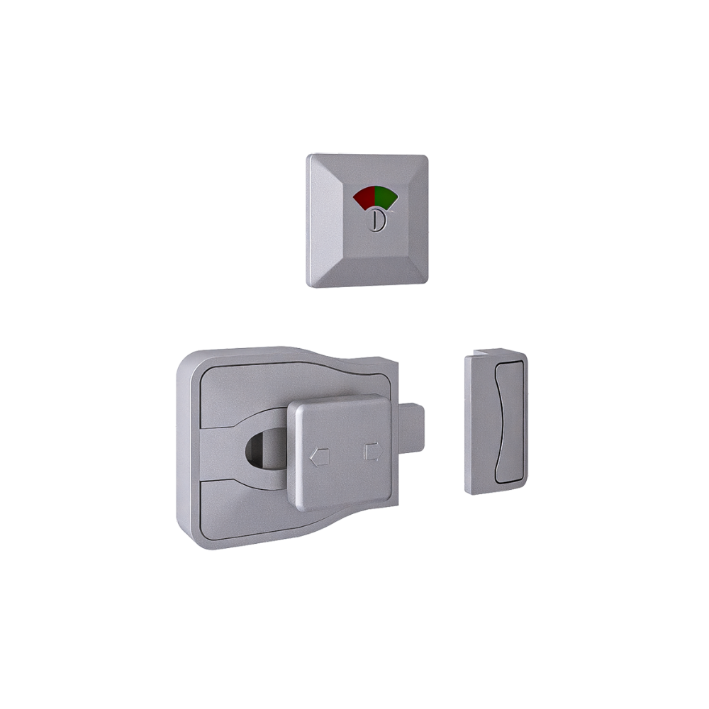 Moda Series Emergency Release Slide Lock and Indicator Set - Anti-Microbial - With Screw Fixings
