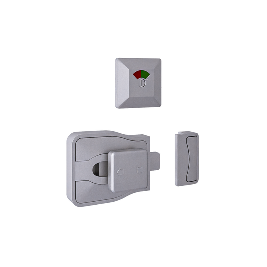 Moda Series Emergency Release Slide Lock and Indicator Set - Anti-Microbial - With Screw Fixings