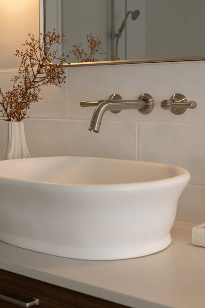Cambridge 54x39 TitanCast Basin - Satin Silk White