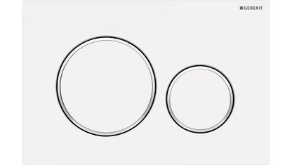 Sigma20 Fingerprint Resistant Matt White Round ABS Flush Plate