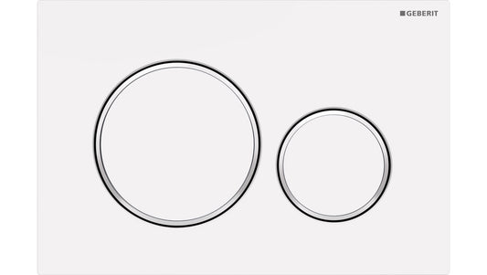 Sigma20 Fingerprint Resistant Matt White Round ABS Flush Plate