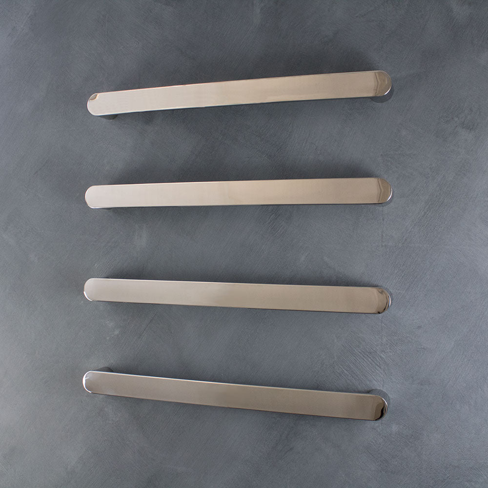 Radiant Polished 650mm Single Flat Faced with Curved Bar