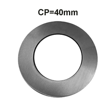 Brushed Gun Metal Grey Cover Plate 40mm