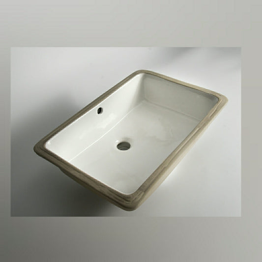 Fine Ceramic Gloss White Undermount  -    530x370x180mm