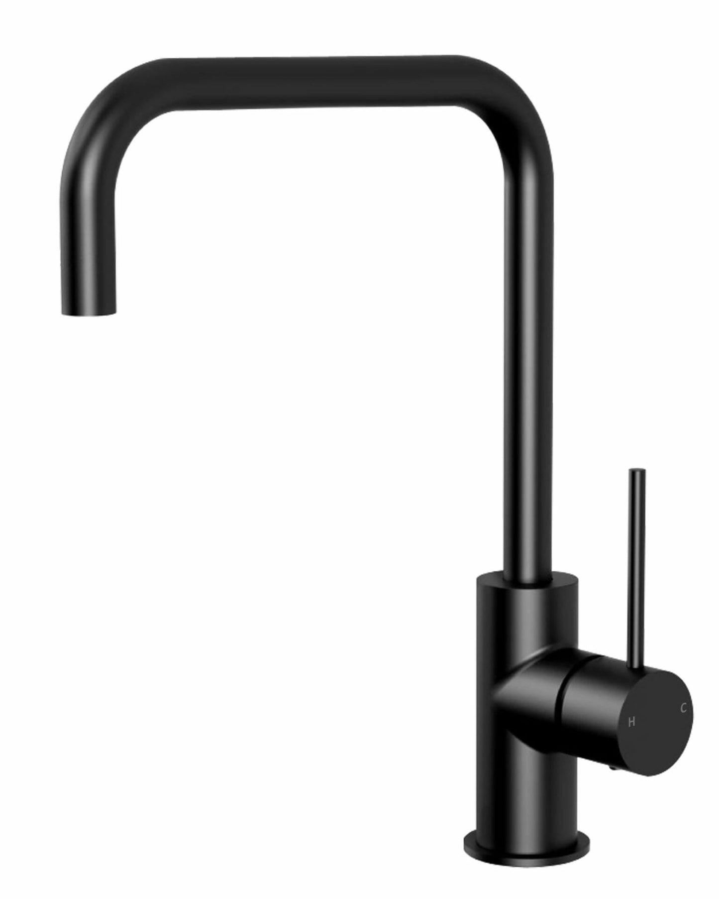 IKON-Hali square neck sink Mixer in matt black