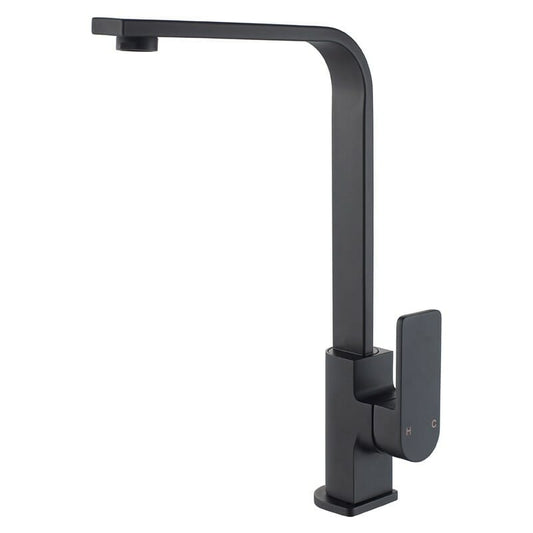 Flores goose neck sink mixer - Matte Black