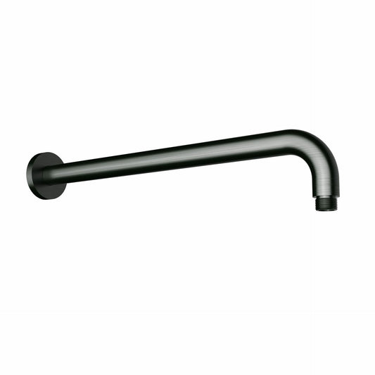 Round Horizontal Wall Shower Arm - Gunmetal
